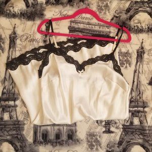 Victoria's Secret White Satin Chemise Slip